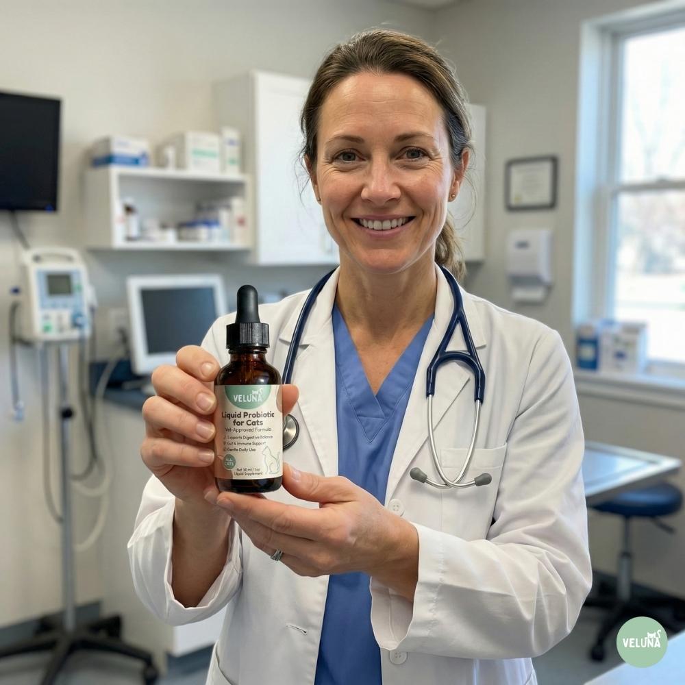 Veluna Fejlett Folyékony Probiotikum Macskák Számára