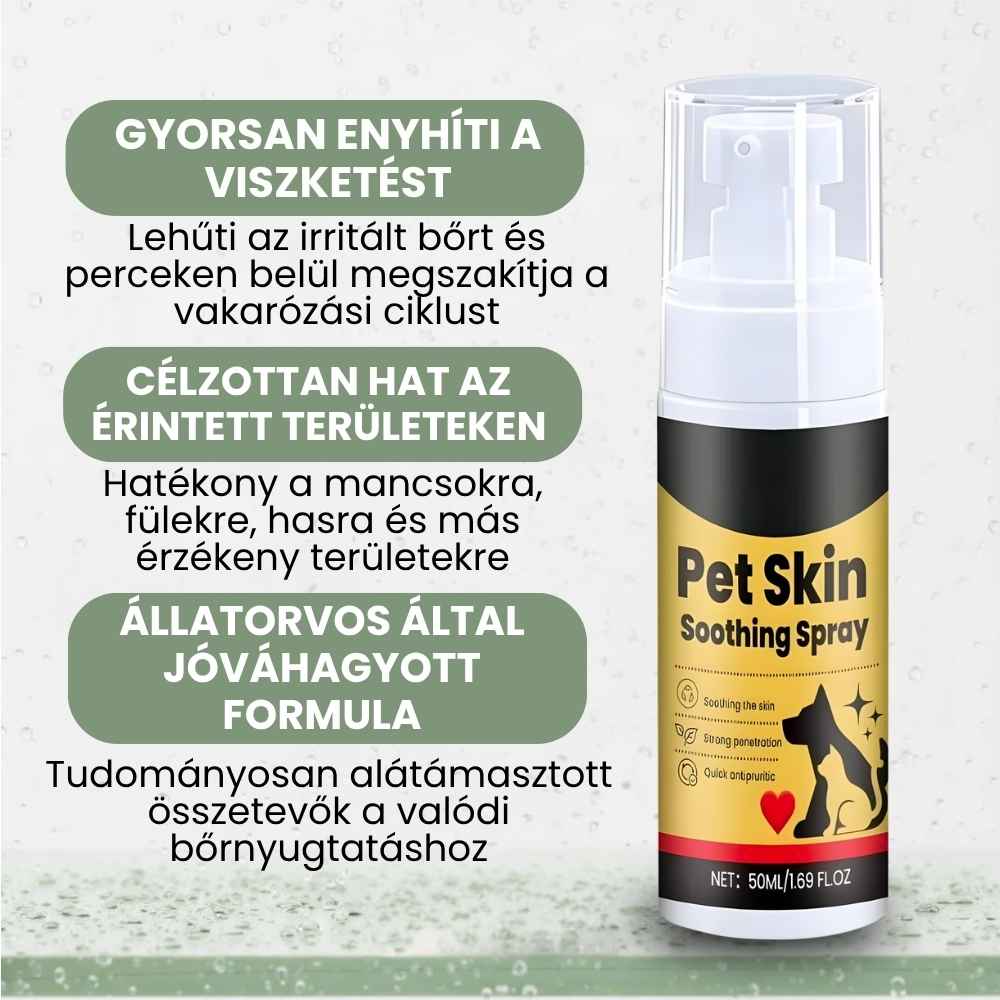 Veluna Állatorvos által Jóváhagyott Bőrnyugtató Permet Kutyáknak