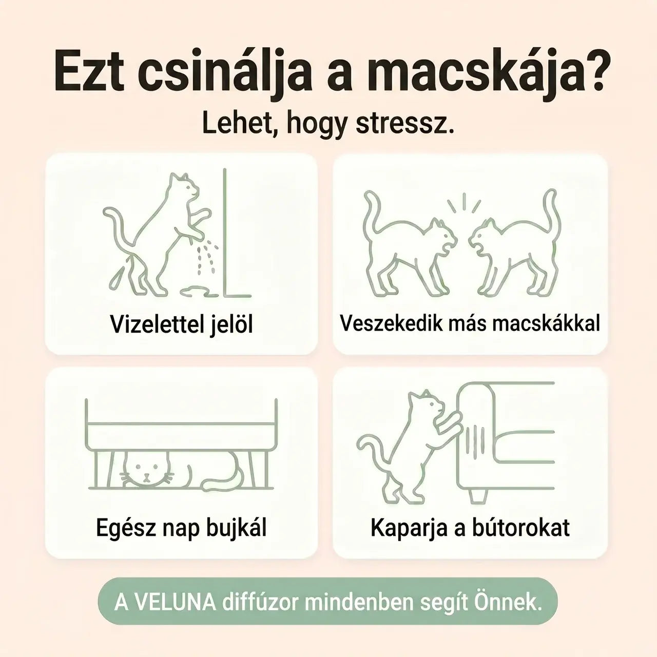 Veluna Feromonos Párologtató Macskák Számára