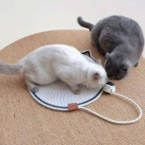 Scratch szőnyeg és macska alakú móka