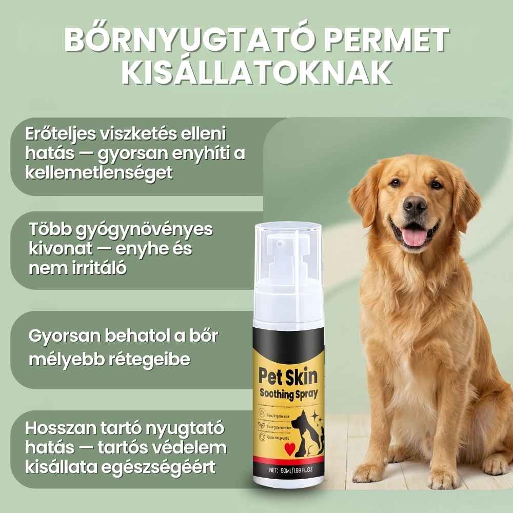 Veluna Állatorvos által Jóváhagyott Bőrnyugtató Permet Kutyáknak