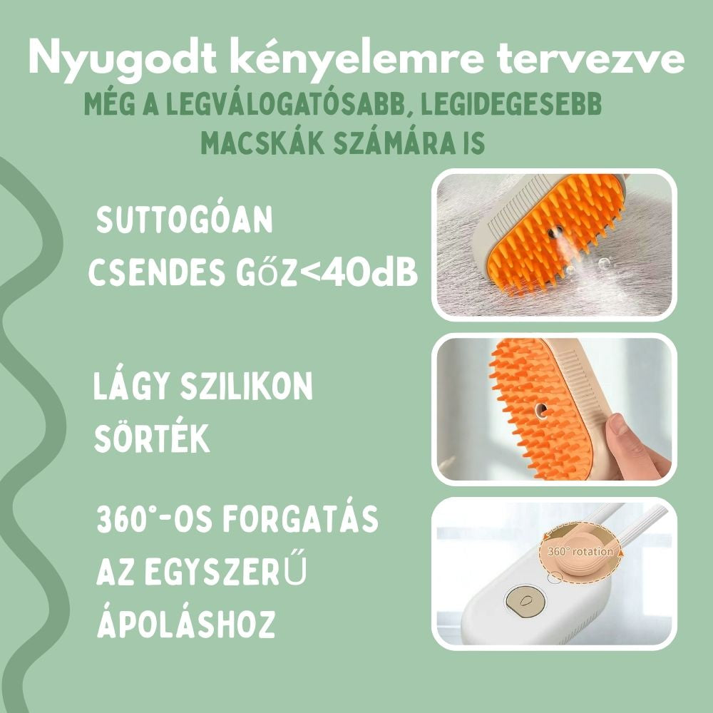 Veluna Steam Brush macskáknak