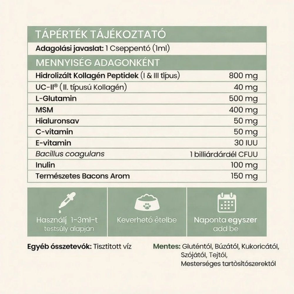 Veluna Prémium Folyékony Kollagén Kutyáknak