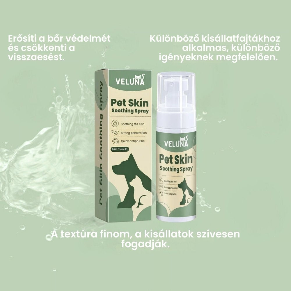 Veluna Állatorvos által Jóváhagyott Bőrnyugtató Permet Kutyáknak